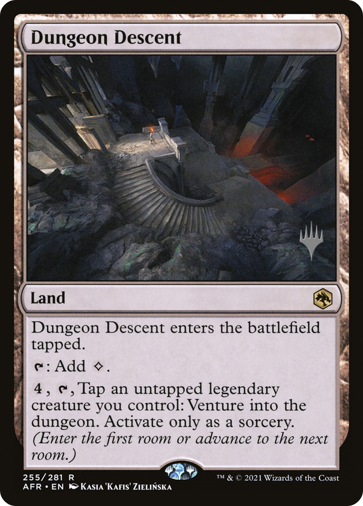 Dungeon Descent (PPAFR-255P) [Adventures in the Forgotten Realms Promos] Foil