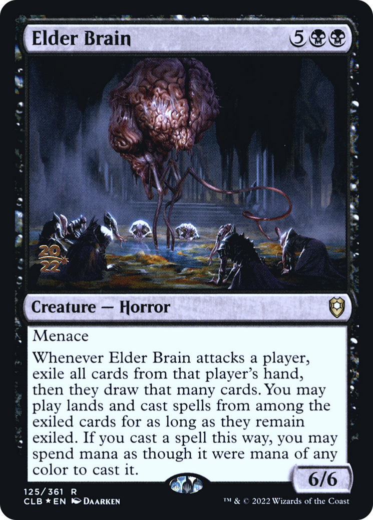 Elder Brain (PRE-125) [Battle for Baldur's Gate Promos] Foil