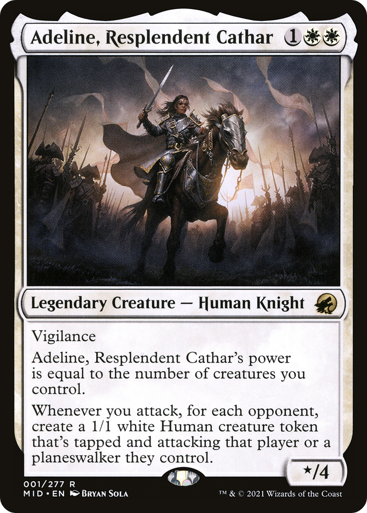 Adeline, Resplendent Cathar (MID-001) [Innistrad: Midnight Hunt]