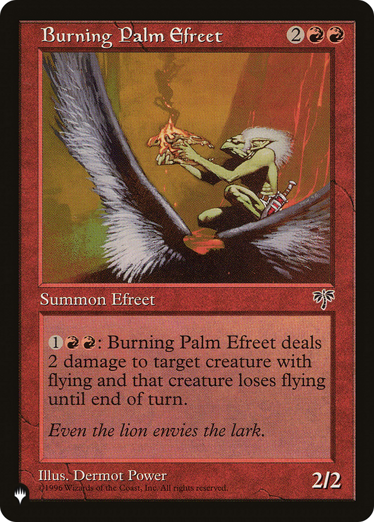 Burning Palm Efreet (LIST-MIR-161) [The List]