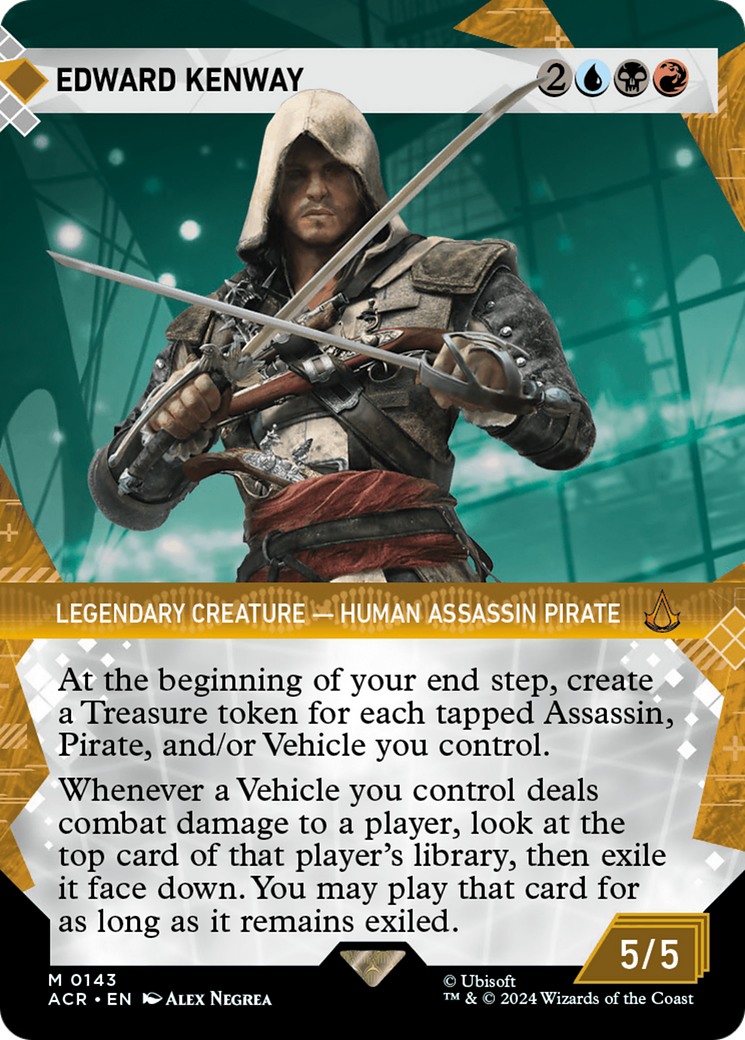 Edward Kenway (ACR-143) [Assassin's Creed]: (Showcase) (Borderless) Foil