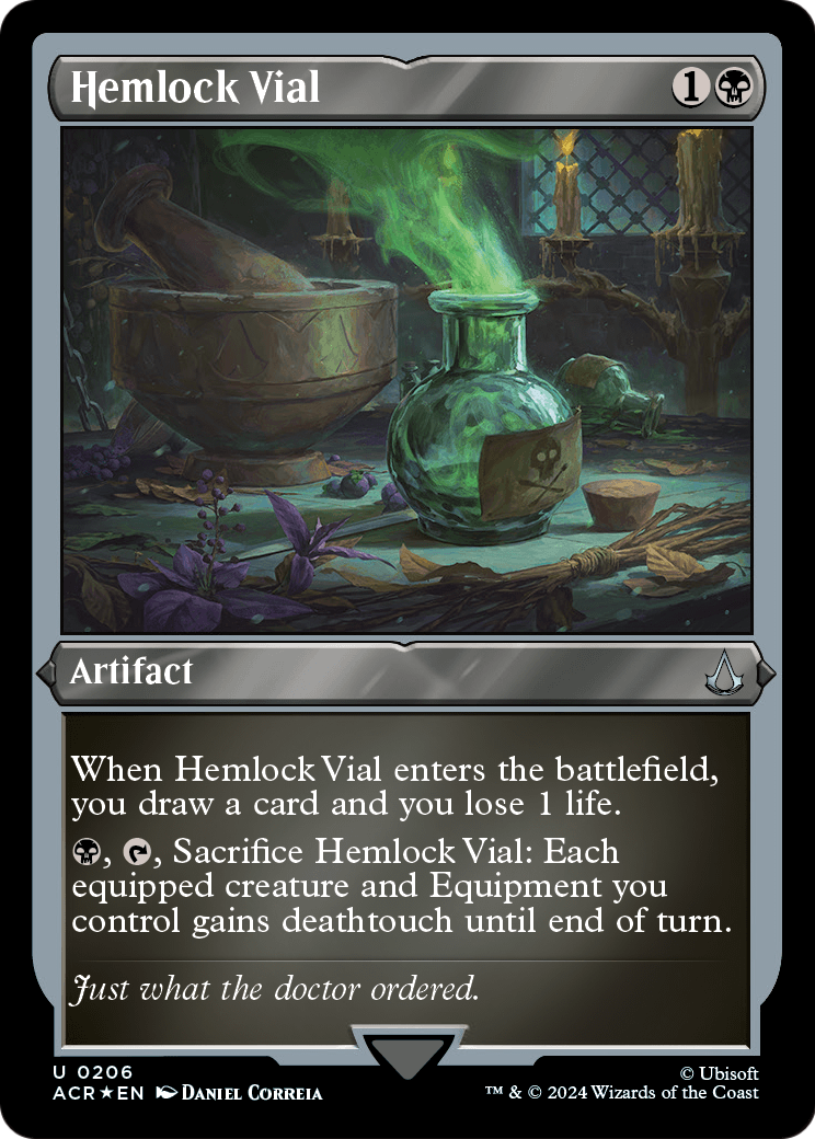 Hemlock Vial (Foil Etched) (ACR-206) [Assassin's Creed] Foil