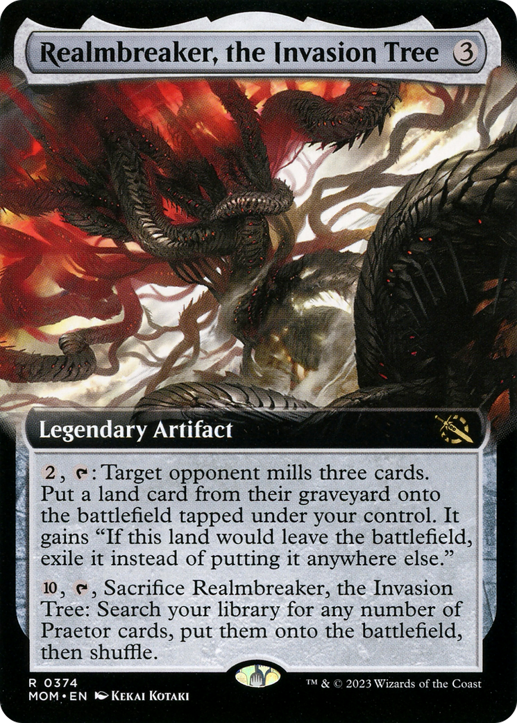 Realmbreaker, the Invasion Tree (MOM-374) [March of the Machine]: (Extended Art) Foil