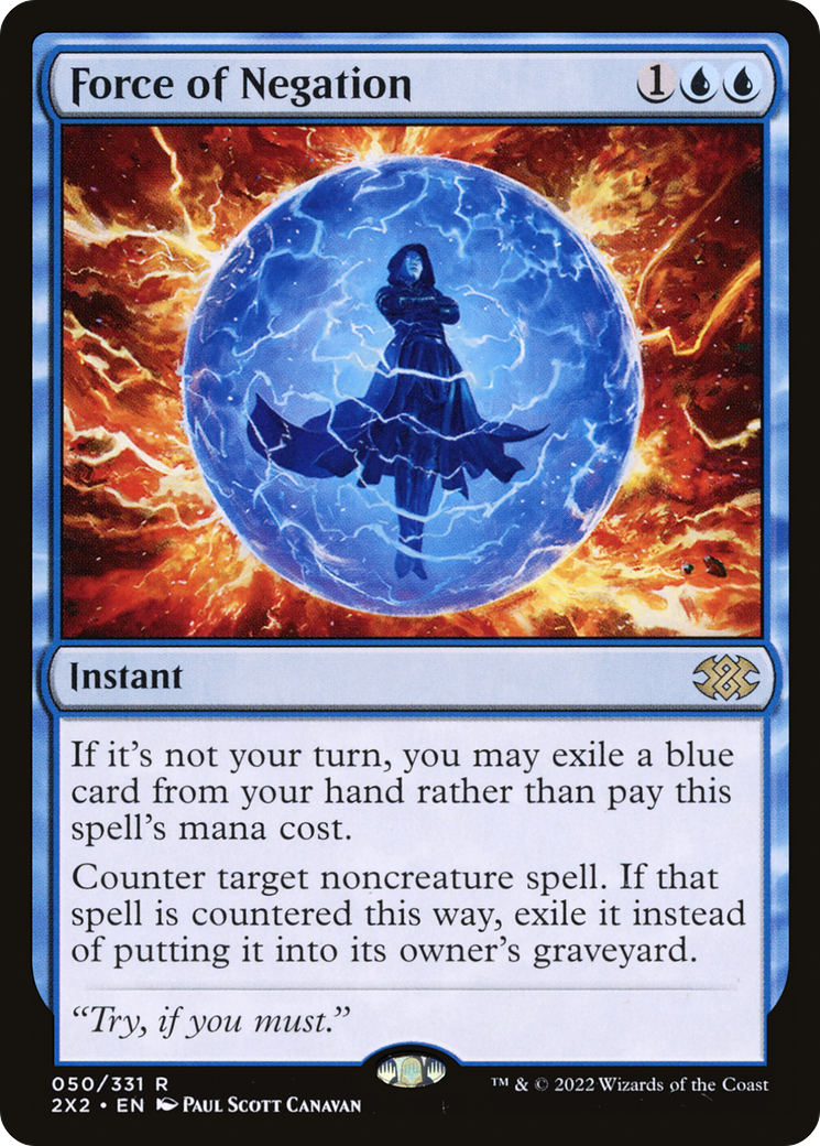 Force of Negation (2X2-050) [Double Masters 2022]