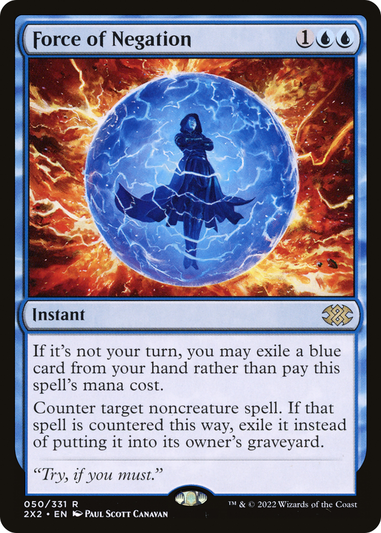 Force of Negation (2X2-050) [Double Masters 2022]