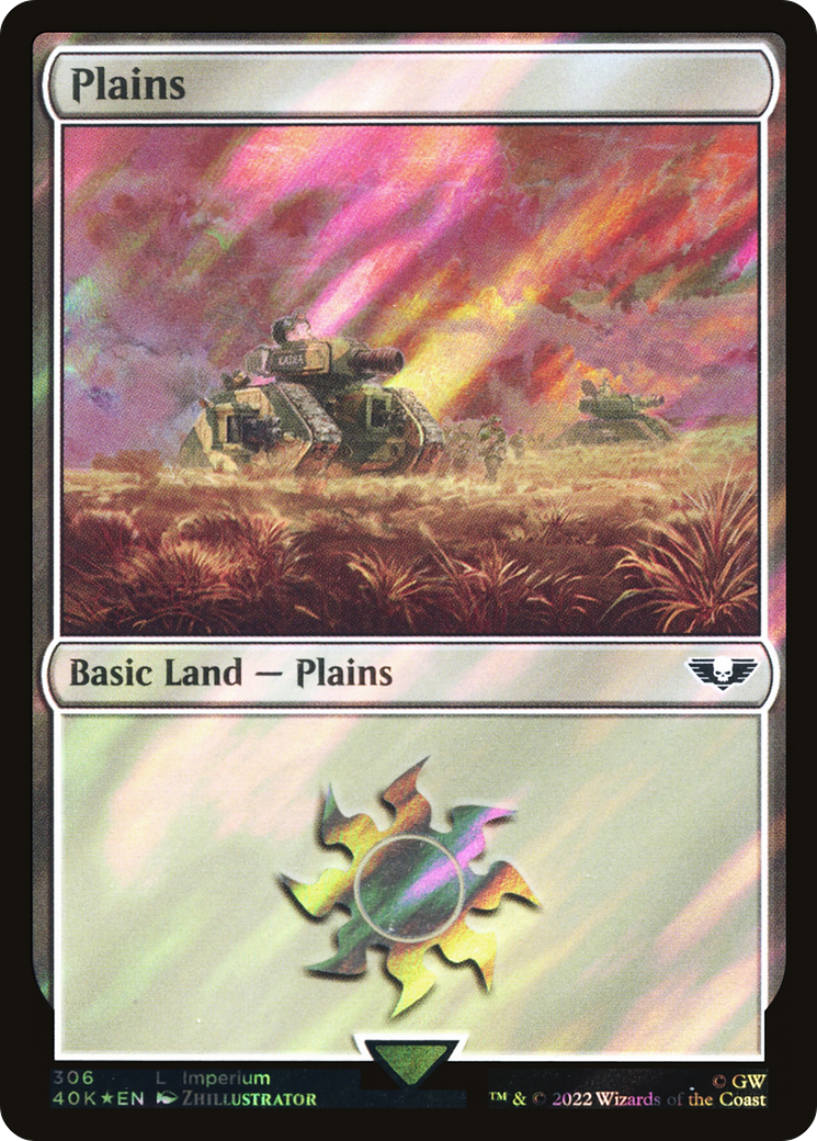 Plains (40K-306) [Warhammer 40,000 Commander] Foil