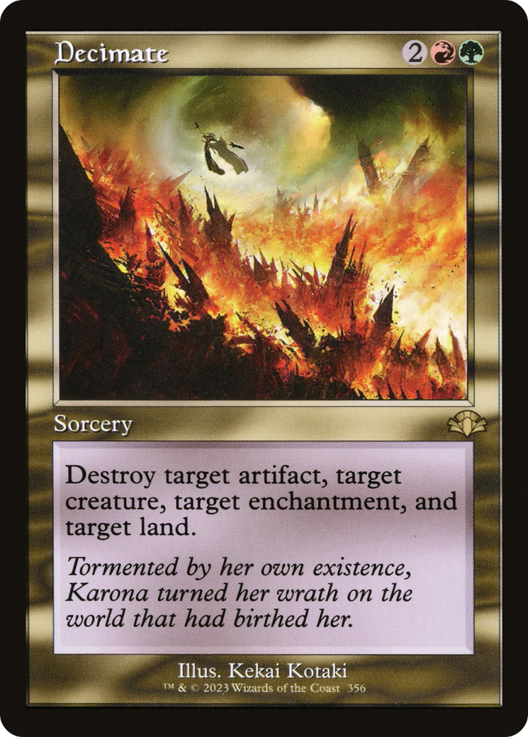Decimate (DMR-356) [Dominaria Remastered] Foil