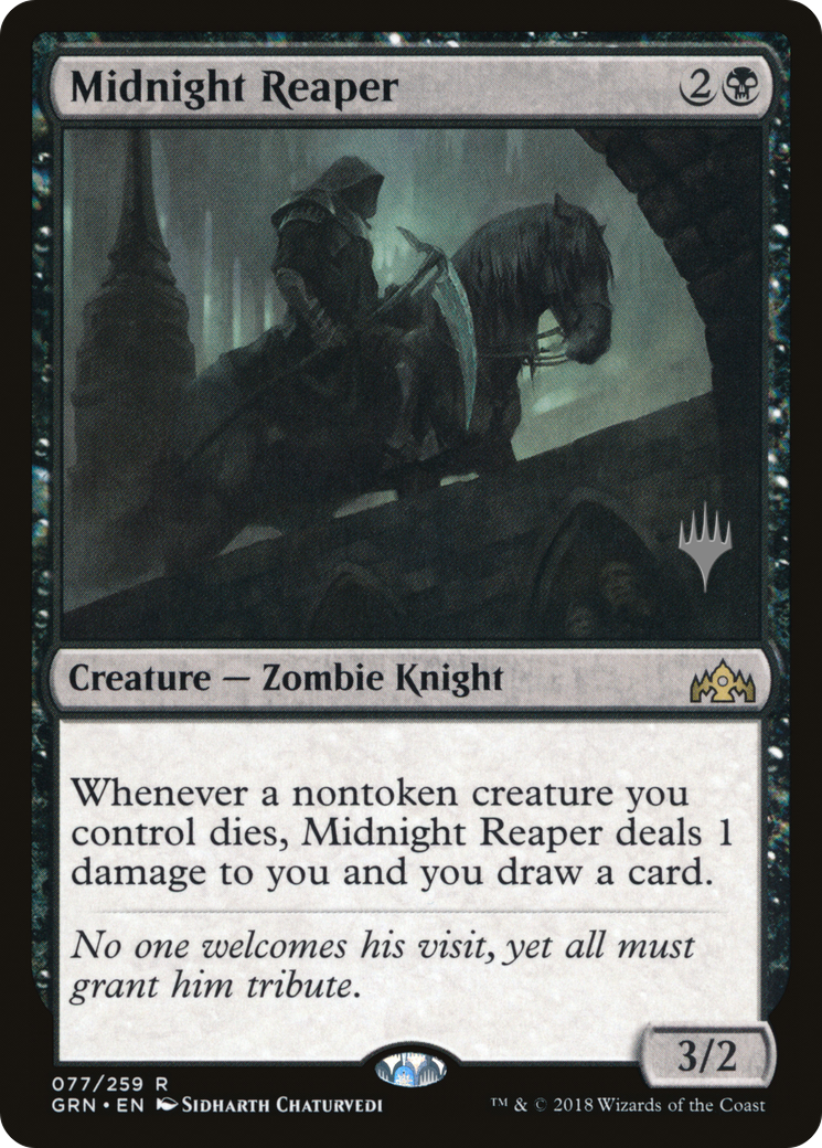 Midnight Reaper (PPELD-77P) [Guilds of Ravnica Promos] Foil
