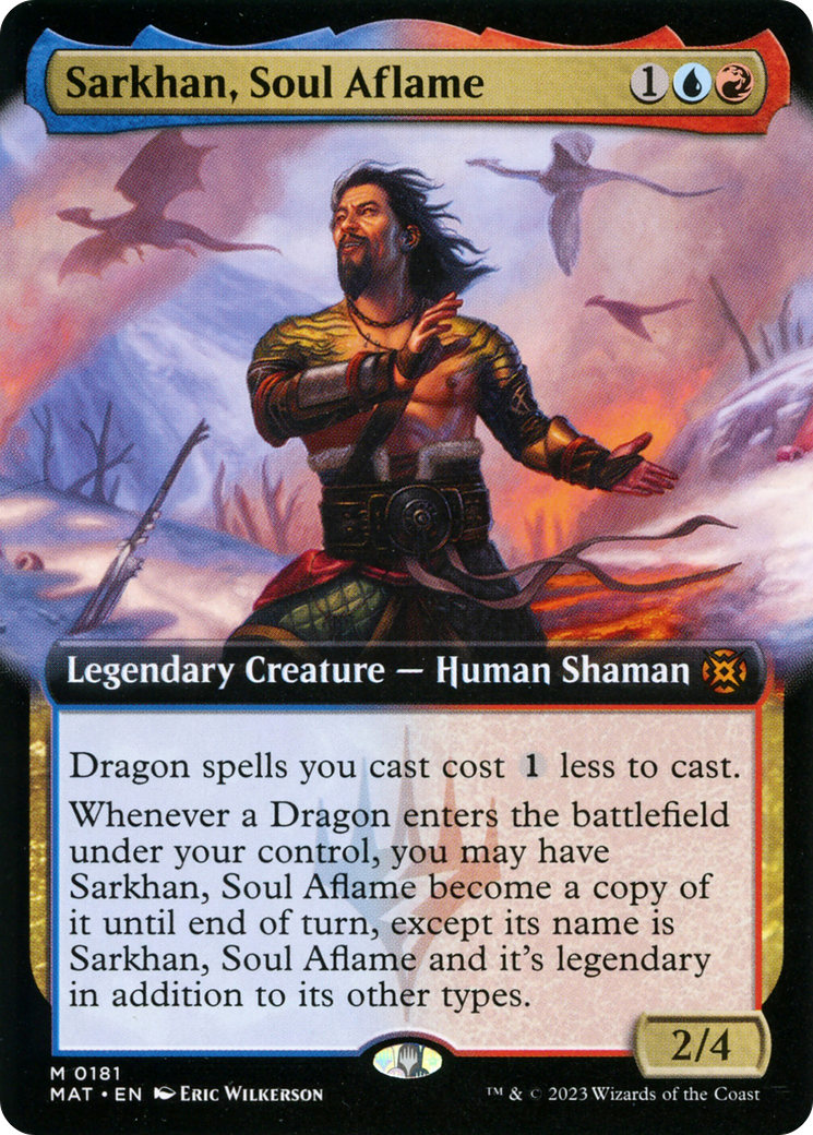 Sarkhan, Soul Aflame (MAT-181) [March of the Machine: The Aftermath]: (Extended Art)