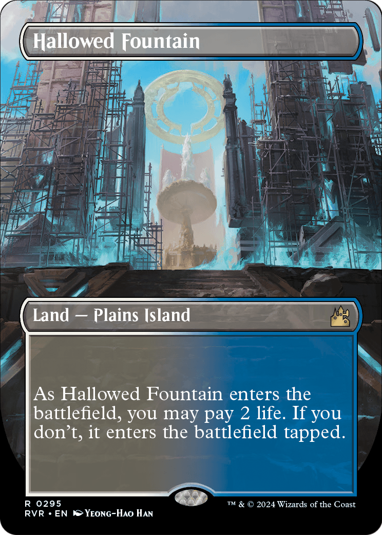Hallowed Fountain (Borderless) (RVR-295) [Ravnica Remastered]