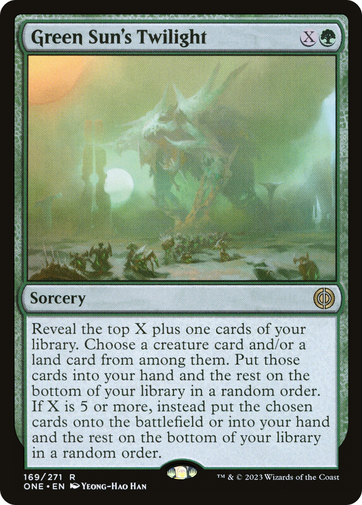 Green Sun's Twilight (ONE-169) [Phyrexia: All Will Be One] Foil