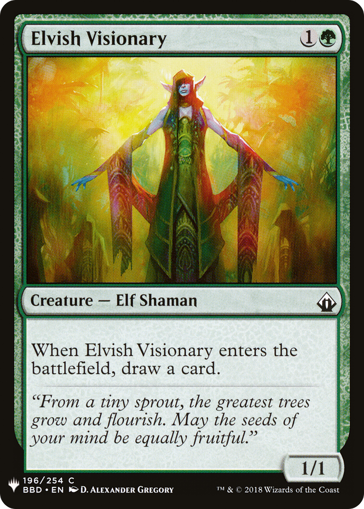Elvish Visionary (LIST-BBD-196) [The List]