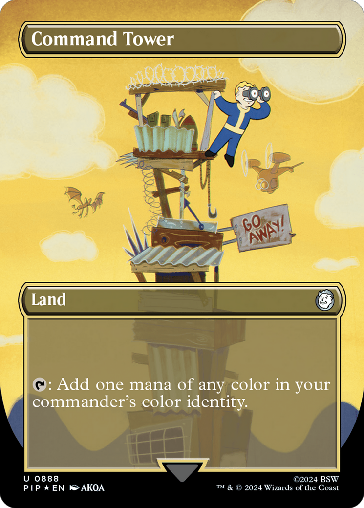 Command Tower (PIP-888) [Fallout] (Borderless) Foil