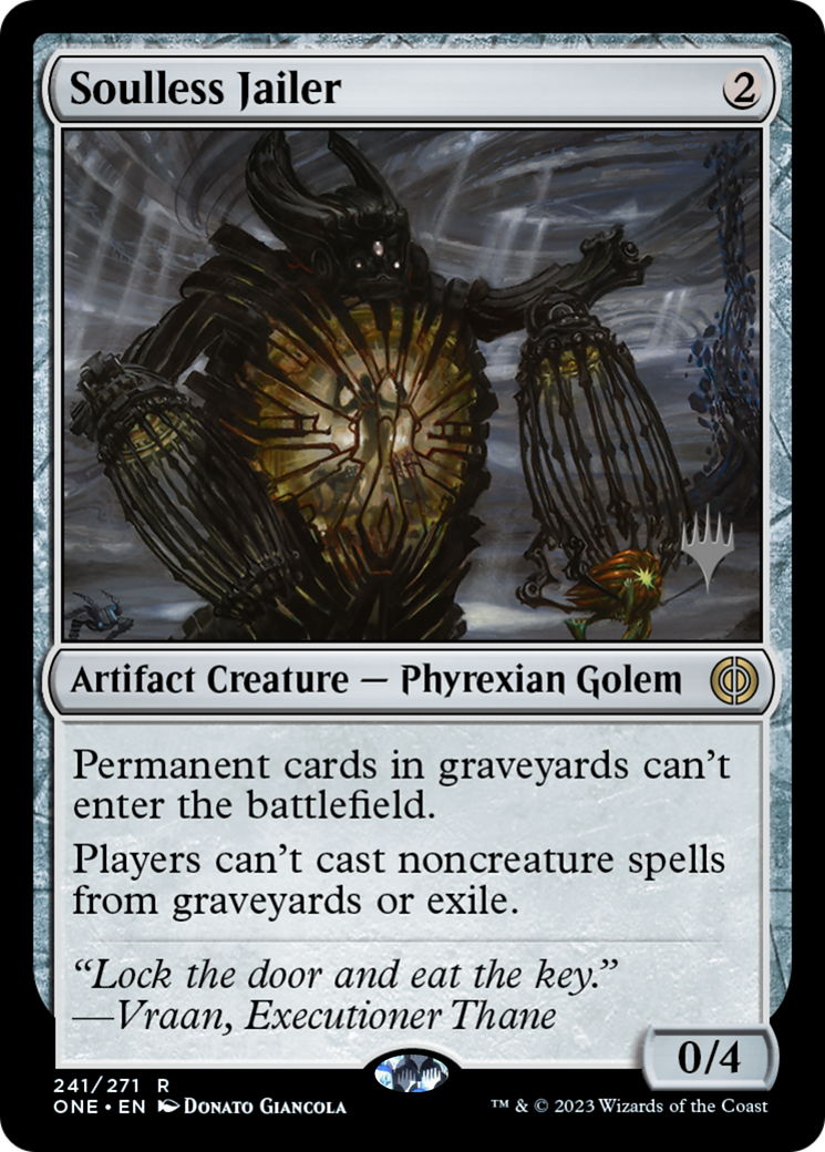 Soulless Jailer (PPONE-241P) [Phyrexia: All Will Be One Promos]