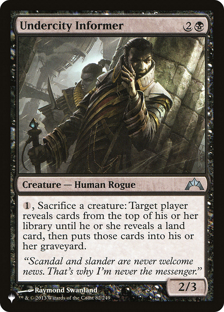Undercity Informer (LIST-GTC-82) [The List]