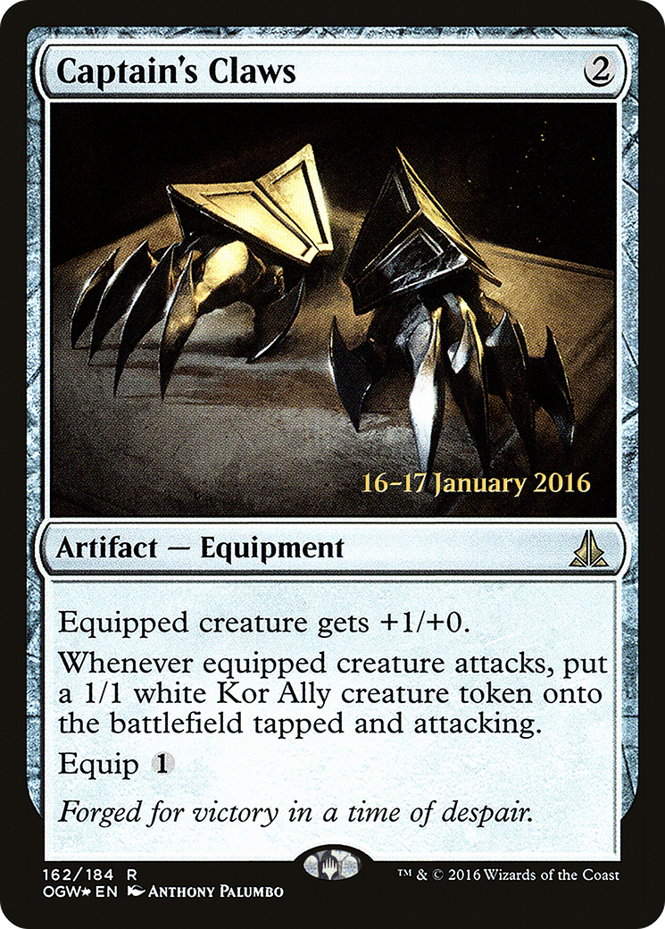 Captain's Claws (PRE-162S) [Oath of the Gatewatch Promos] Foil