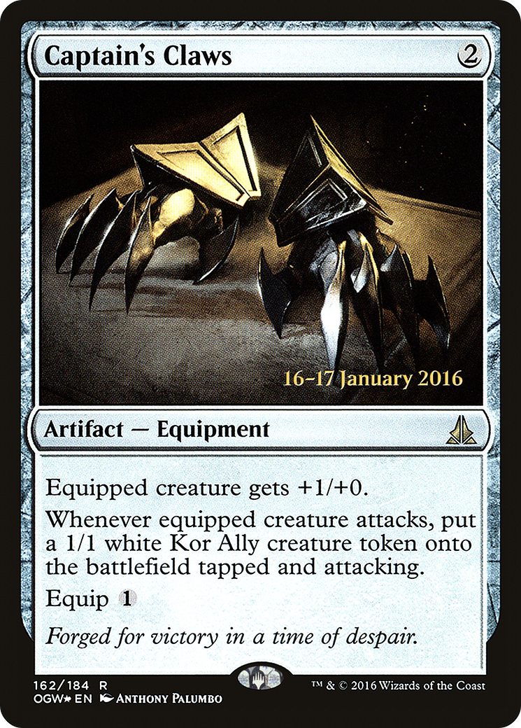 Captain's Claws (PRE-162S) [Oath of the Gatewatch Promos] Foil