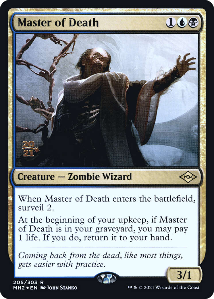 Master of Death (PRE-205S) [Modern Horizons 2 Promos] Foil