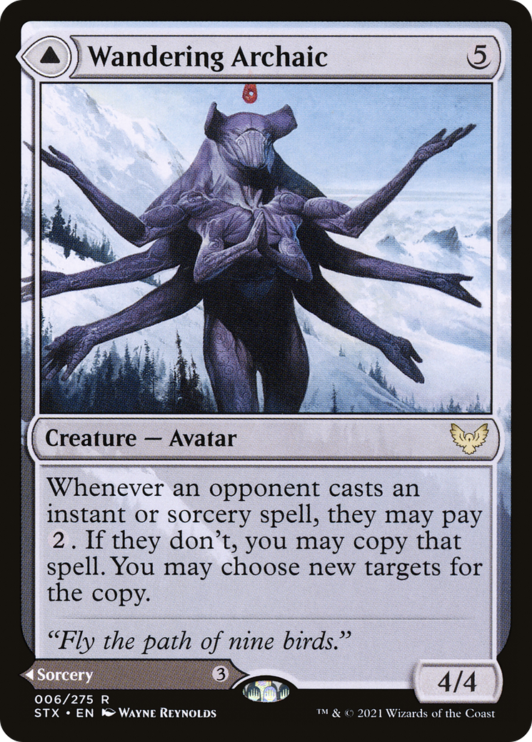 Wandering Archaic (STX-006) [Strixhaven: School of Mages]