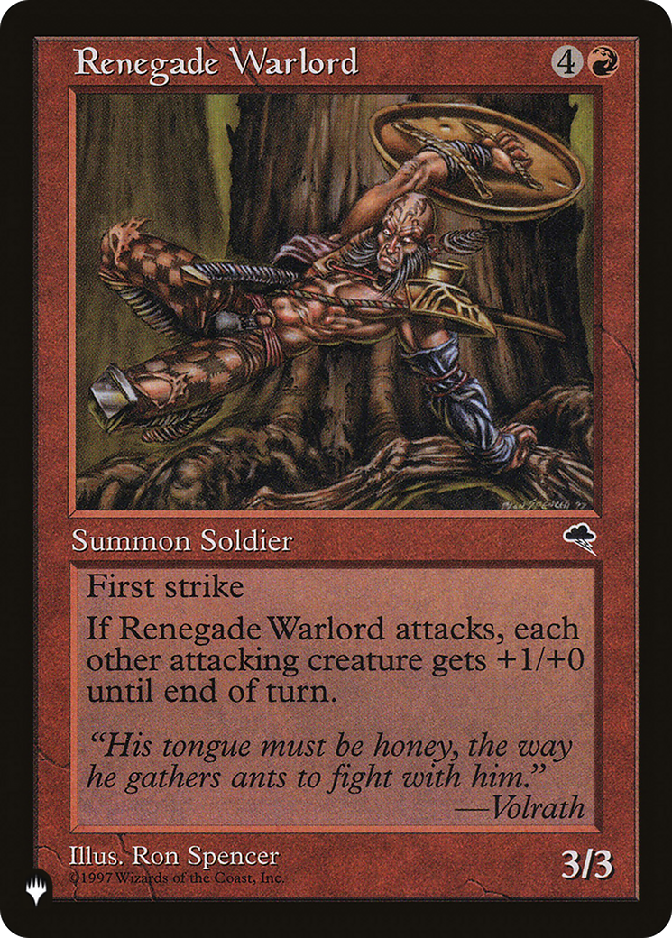 Renegade Warlord (LIST-TMP-197) [The List]