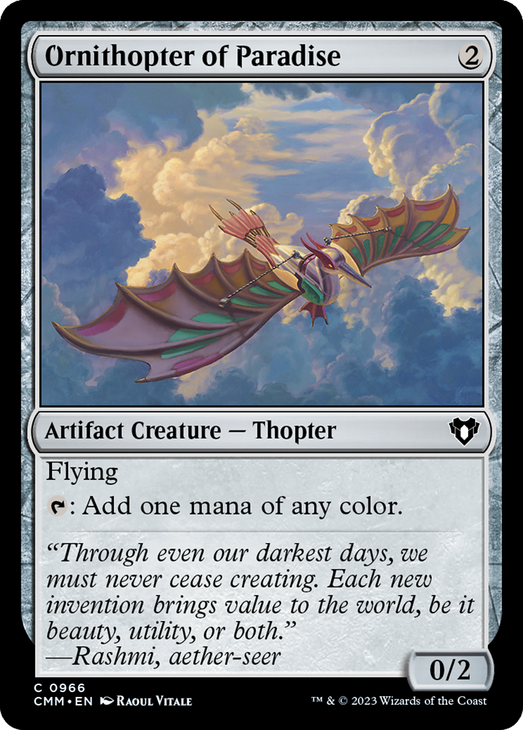 Ornithopter of Paradise (CMM-966) [Commander Masters]