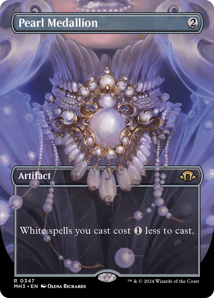 Pearl Medallion (MH3-347) [Modern Horizons 3] (Borderless)