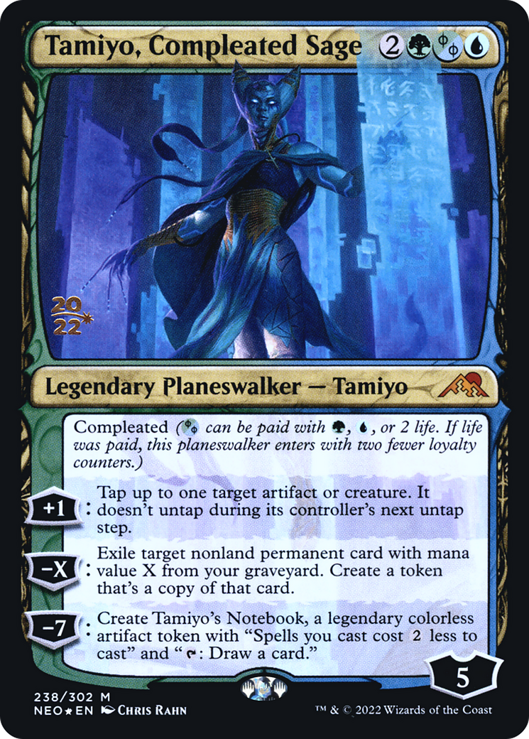 Tamiyo, Compleated Sage (PRE-238) [Kamigawa: Neon Dynasty Promos] Foil