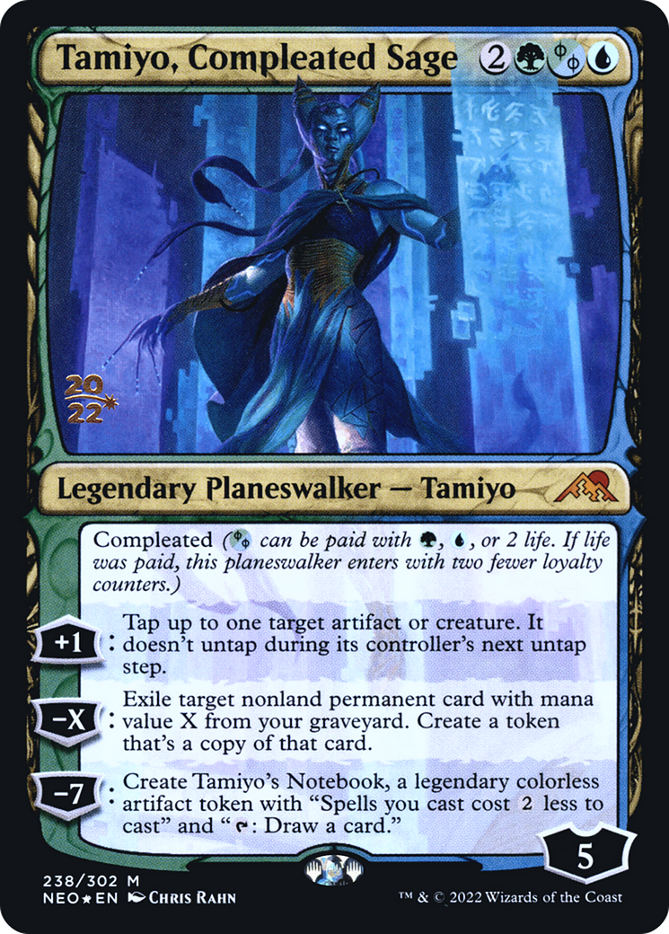 Tamiyo, Compleated Sage (PRE-238S) [Kamigawa: Neon Dynasty Promos] Foil
