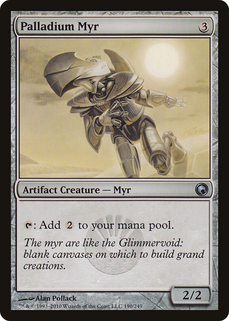 Palladium Myr (SOM-190) [Scars of Mirrodin] Foil