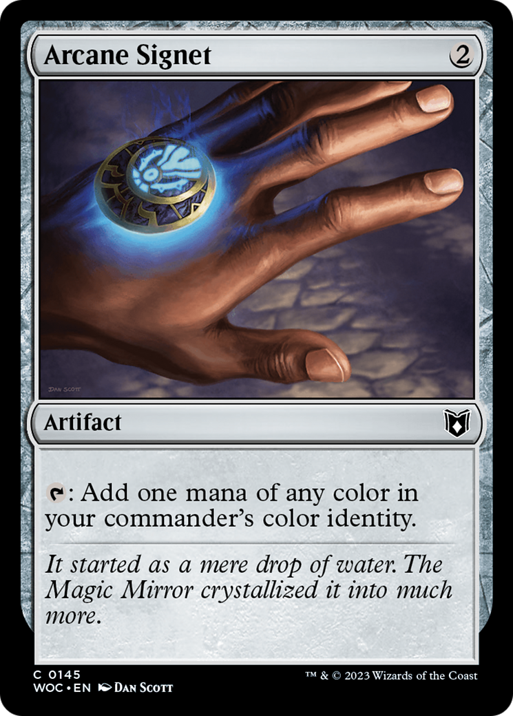 Arcane Signet (WOC-145) [Wilds of Eldraine Commander] Foil