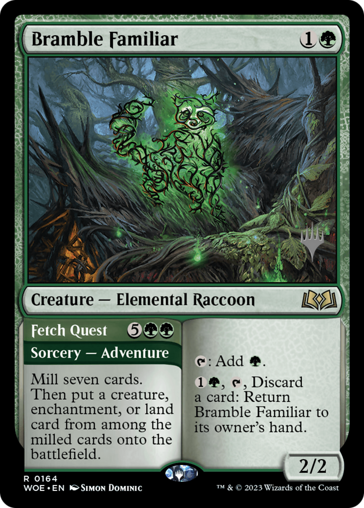 Bramble Familiar (PPWOE-164) [Promo Pack: Wilds of Eldraine Promos]