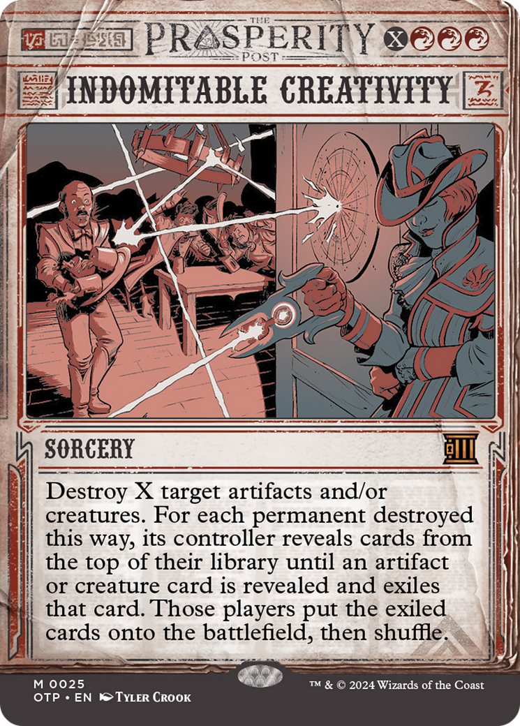 Indomitable Creativity (OTP-025) [Breaking News]: (Showcase) (Borderless)