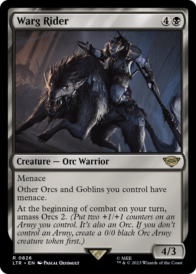 Warg Rider (LTR-826) [The Lord of the Rings: Tales of Middle-earth]