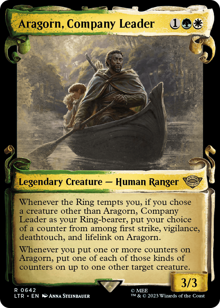 Aragorn, Company Leader (LTR-642) [The Lord of the Rings: Tales of Middle-earth]: (Showcase)