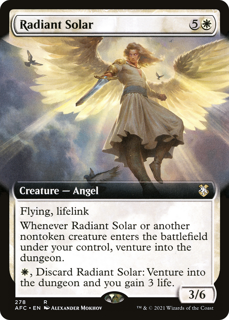 Radiant Solar (Extended Art) (AFC-278) [Forgotten Realms Commander]