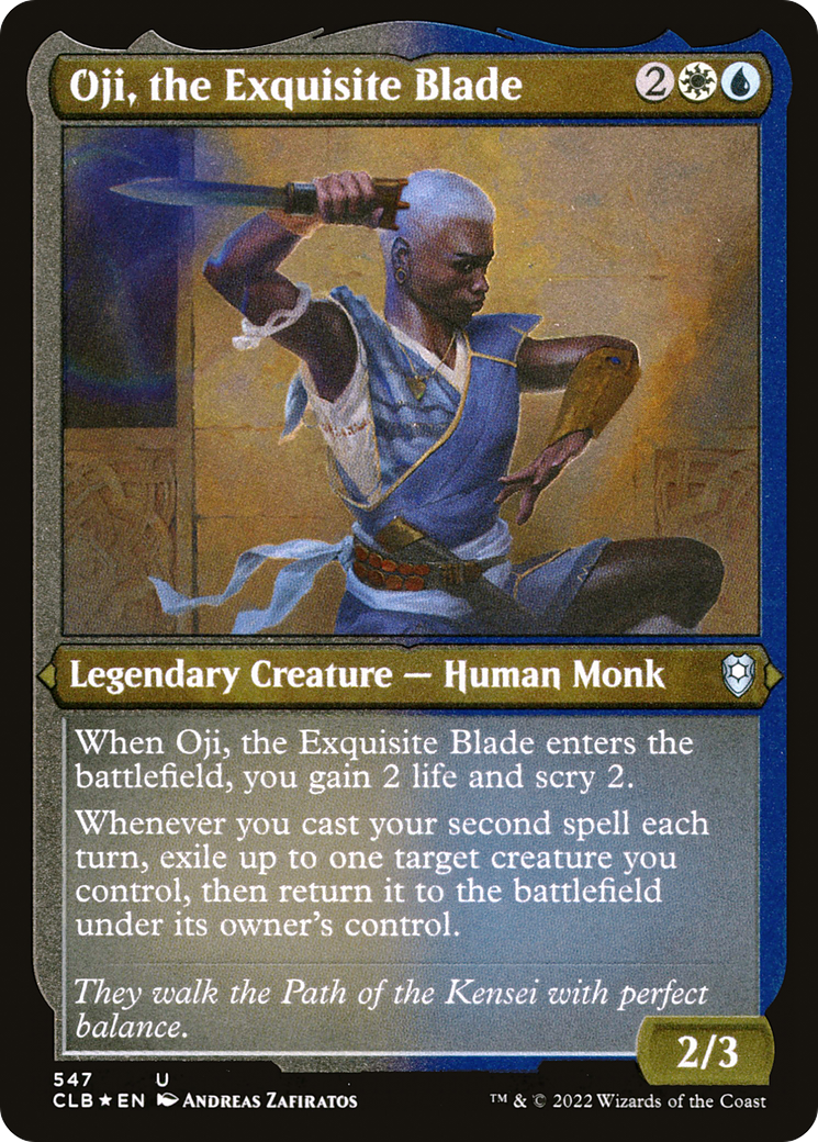 Oji, the Exquisite Blade (CLB-547) [Commander Legends: Battle for Baldur's Gate] Foil