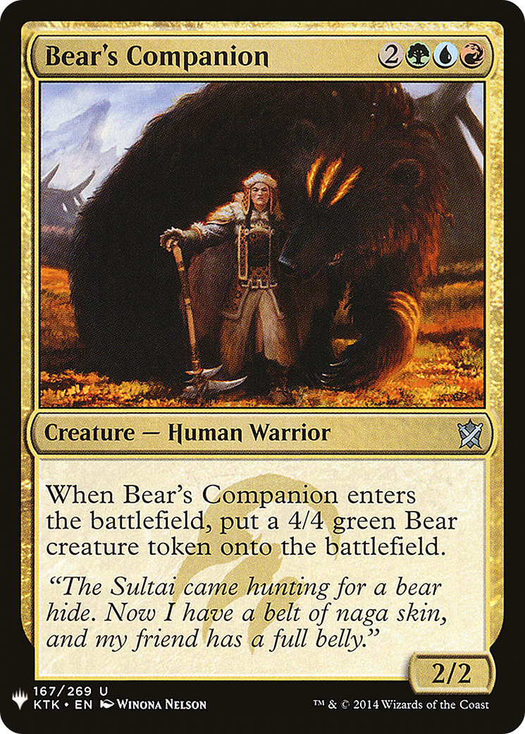 Bear's Companion (LIST-KTK-167) [The List]