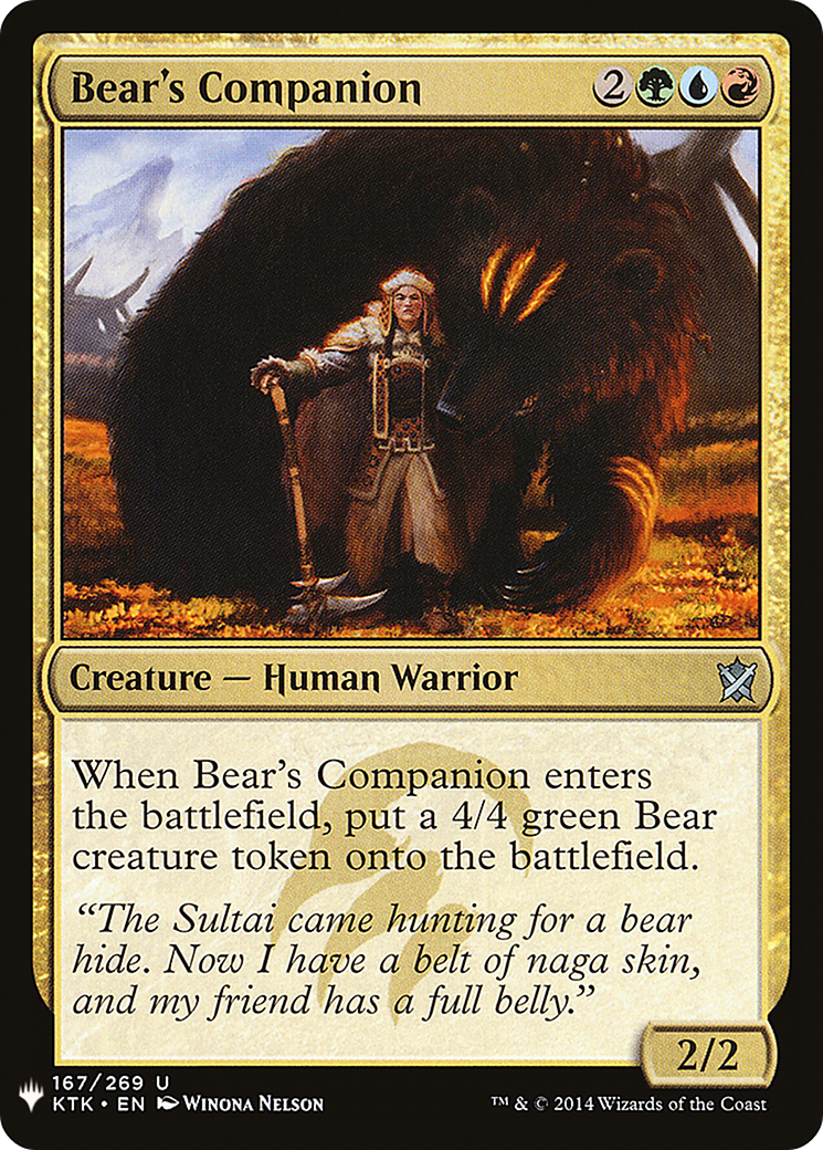 Bear's Companion (LIST-KTK-167) [The List]