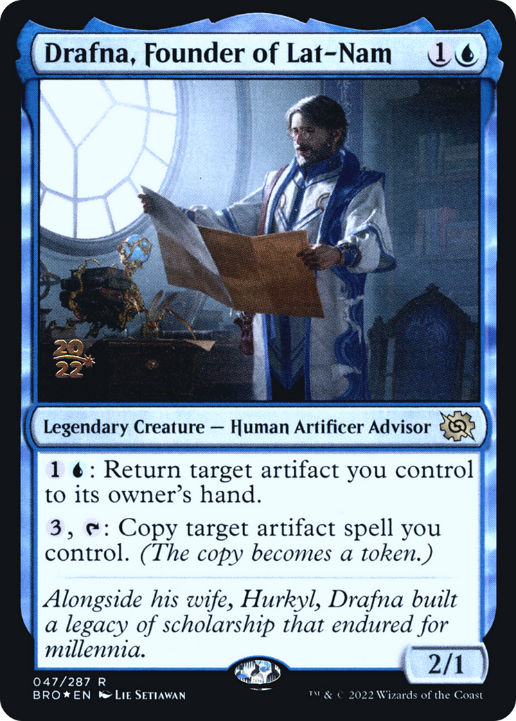 Drafna, Founder of Lat-Nam (PRE-047) [The Brothers' War Promos] Foil