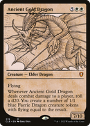 Ancient Gold Dragon (CLB-376) [Commander Legends: Battle for Baldur's Gate]: (Showcase)