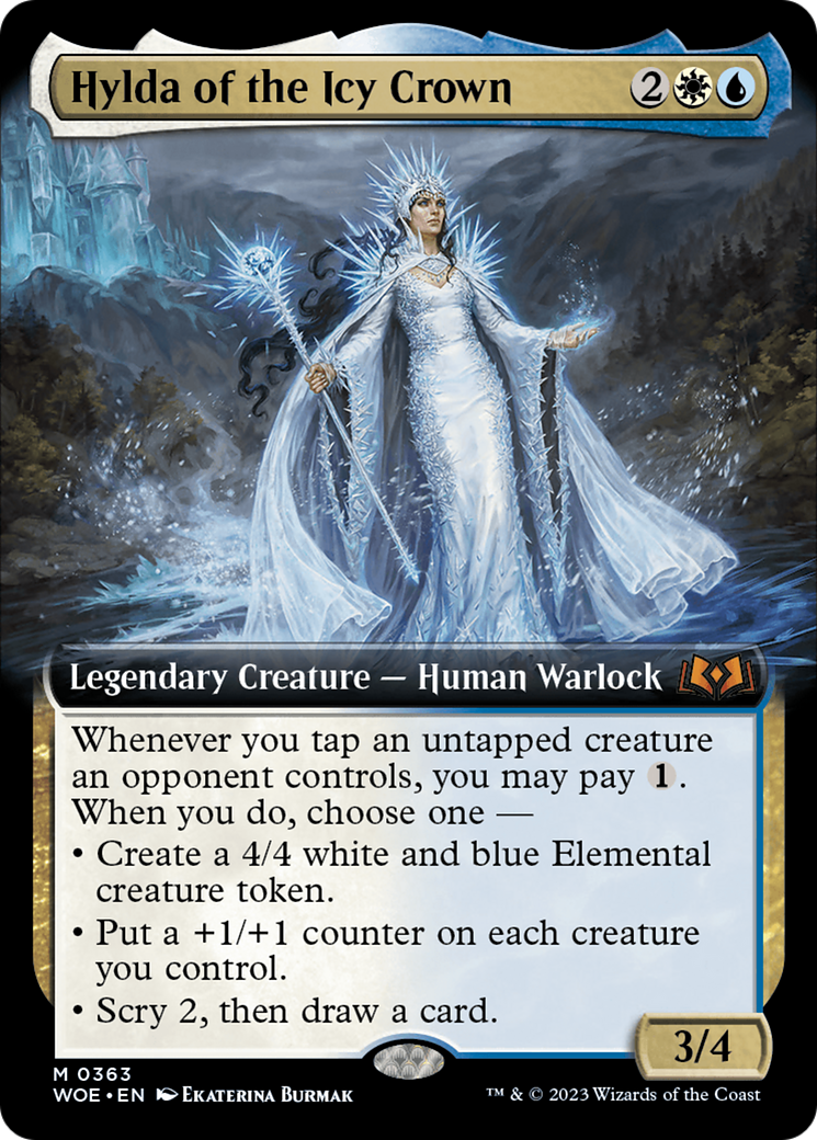 Hylda of the Icy Crown (WOE-363) [Wilds of Eldraine]: (Extended Art)