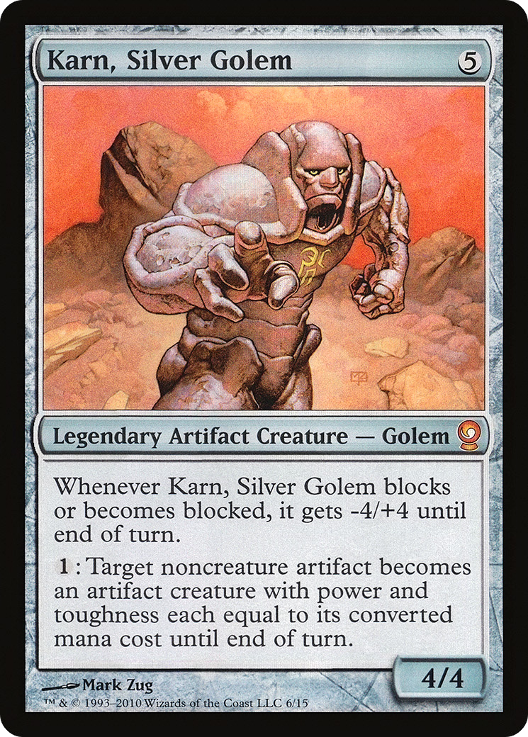 Karn, Silver Golem (V10-006) [From the Vault: Relics] Foil