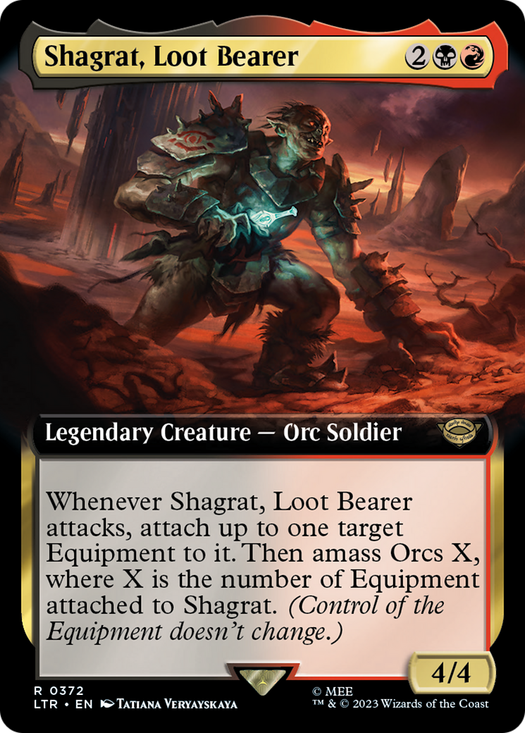 Shagrat, Loot Bearer (LTR-372) [The Lord of the Rings: Tales of Middle-earth]: (Extended Art) Foil