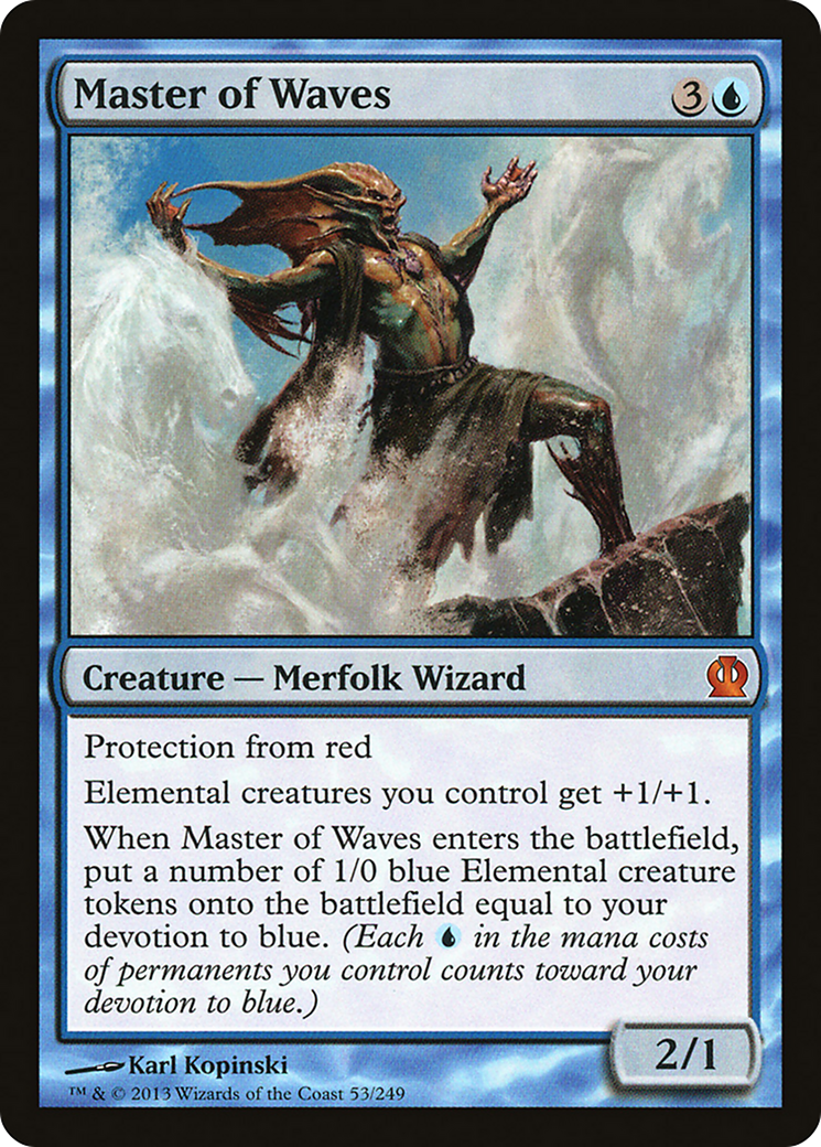 Master of Waves (THS-053) [Theros] Foil