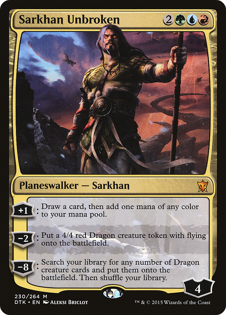 Sarkhan Unbroken (DTK-230) [Dragons of Tarkir] Foil