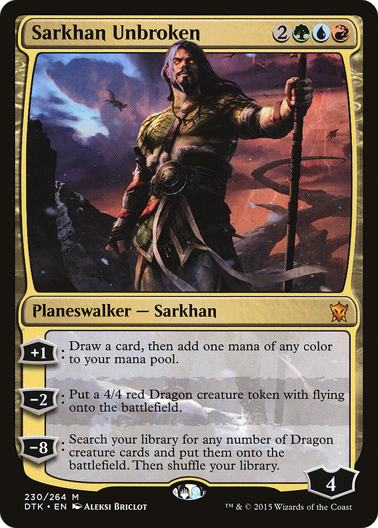 Sarkhan Unbroken (DTK-230) [Dragons of Tarkir] Foil