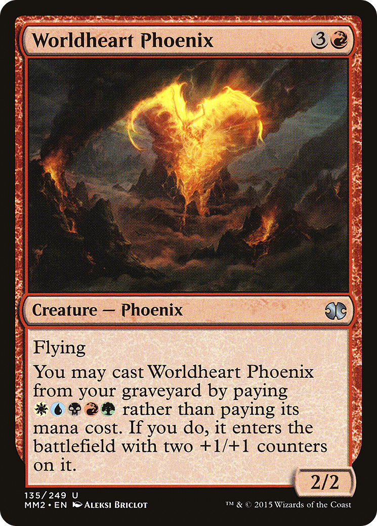 Worldheart Phoenix (MM2-135) [Modern Masters 2015] Foil