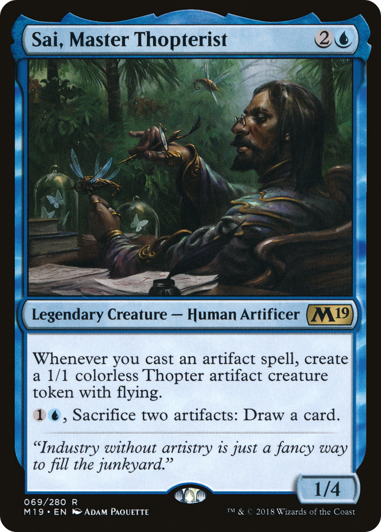 Sai, Master Thopterist (M19-069) [Core Set 2019] Foil