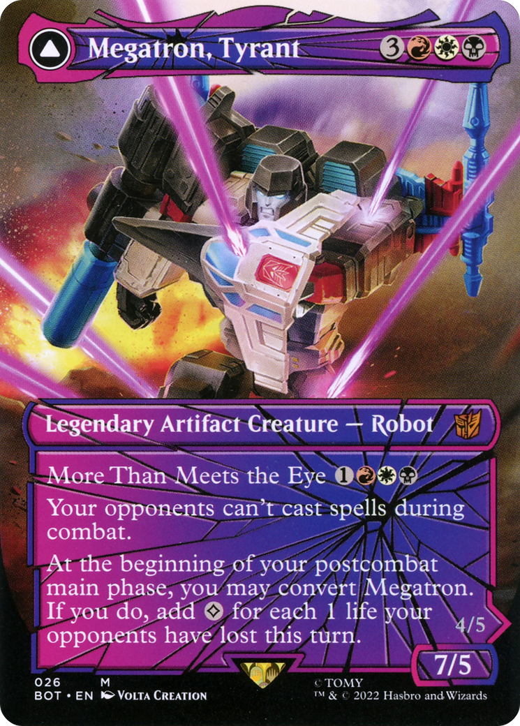 Megatron, Tyrant (Shattered Glass) (BOT-026) (Borderless) [Transformers]