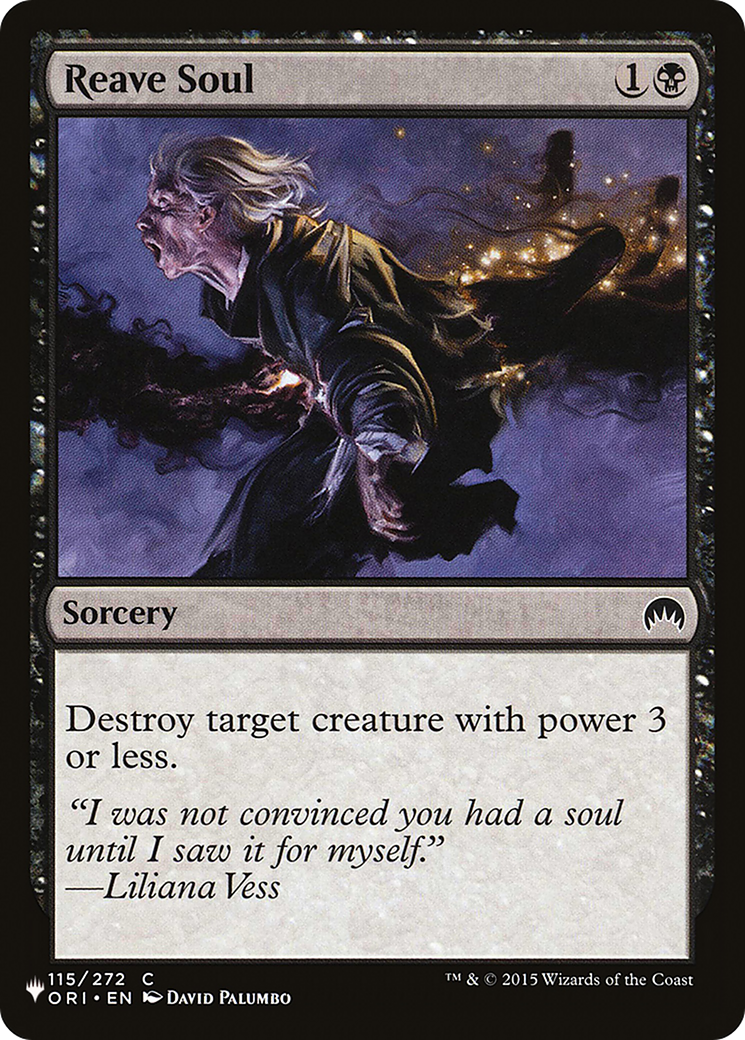 Reave Soul (LIST-ORI-115) [The List]